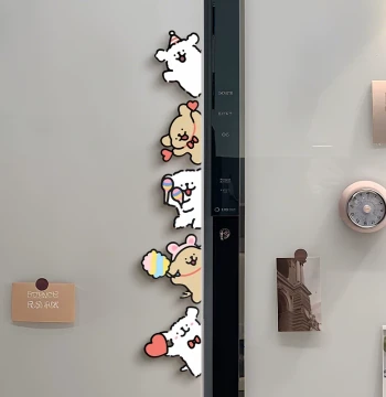 2026 New Line Puppy Fridge Magnet Magnetic Sticker Creative Cartoon Magnetic Acrylic Sticker Interesting Fridge Decoration