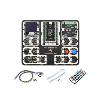 Raspberry Pi Pico Beginner Sensor Integrated Programming Development Kit Pico Expansion Board + 15 Models