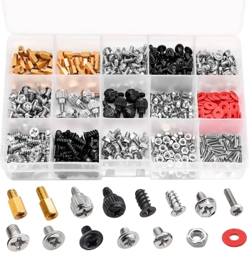 502-Piece Desktop Computer Screw Kit for Case Installation, DIY Host, Power Supply, Optical Drive, Hard Drive, and Motherboard Assembly