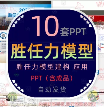 Company Position Competency Model and Application Ability Assessment System PPT Template for HR Construction