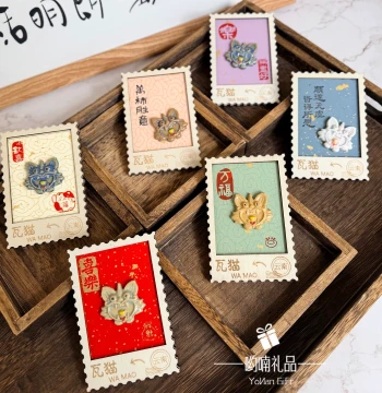 Yunnan Lijiang Dali Intangible Cultural Heritage Wa Cat Ceramic Refrigerator Magnet Pure Handmade Unique Creative Souvenir Magnetic Sticker Decoration