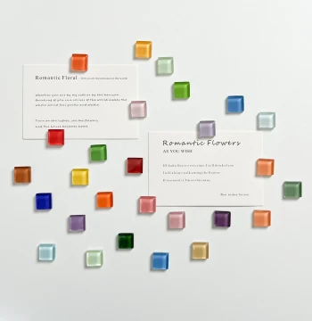 Refrigerator Magnet Glass Mosaic Magnetic Sticker Fridge Decoration Photo Holder Cute Magnet