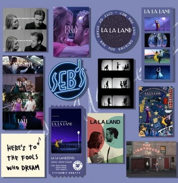 La La Land Refrigerator Magnet - Creative Original Acrylic Decorative Gift with Magnetic Backing