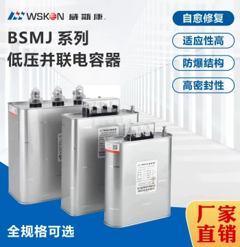 Self-Healing Three-Phase Low-Voltage Shunt Power Capacitor WEISICOM BSMJ0.45 Reactive Power Compensation Capacitor