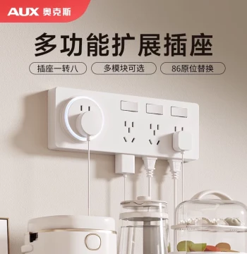 Expandable Socket Panel Multi-Function Converter with Switches