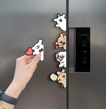 Line Puppy Refrigerator Magnet, 2026 New Creative Cartoon Magnetic Acrylic Sticker, Interesting Fridge Decoration