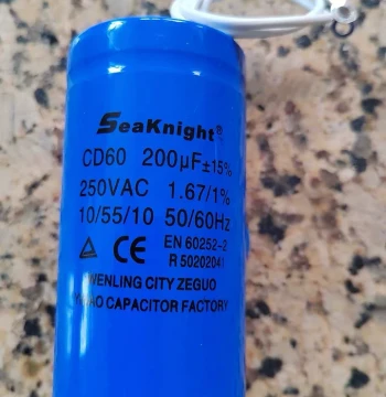 250V Single-Phase Motor Start Capacitor 100uF 150uF 200uF 250uF 300uF 350uF 400uF