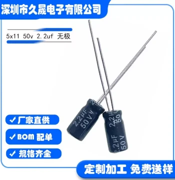 Audio Electrolytic Capacitor NP Non-Polarized Aluminum Electrolytic Capacitor 5x11 50V 4.7uF/2.2uF/10uF