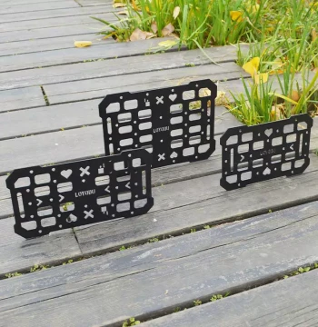 Motorcycle Expansion Rack Side Bag Bracket, Modified Touring Side Box Mounting Plate, Tactical Side Frame for E-Bikes