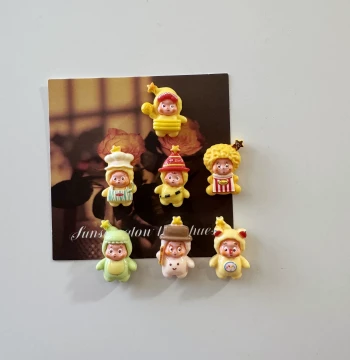 Creative Cute Little Star Person Refrigerator Magnet Magnetic Sticker Personalized Pegboard Entrance Door Magnetic Decorative Magnet