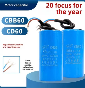 Motor Capacitor Single-Phase 220V Motor 450V Start Run Capacitor 300uF Working Run Capacitor 40uF