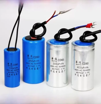 CD60 Motor Start Capacitor Single-Phase Motor Water Pump Mixer Capacitor 200/300/400/450/500uF