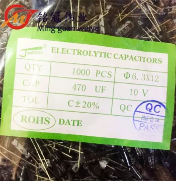 In Stock Domestic Full Series Non-Polarized Aluminum Electrolytic Capacitors 10V 470UF Size 6.3*12