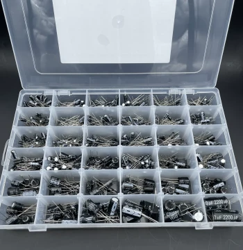960PCS Assorted Kit of 36 Values (0.1uF-2200uF) Including 1000uF 25V 35V Through-Hole Aluminum Electrolytic Capacitors