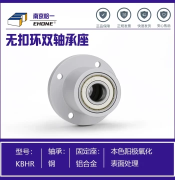 Snap-Ring-Free Round Flange Dual Bearing Housing BFR63; Mounted Bearings KBHR, BARC; Fixed Pillow Blocks