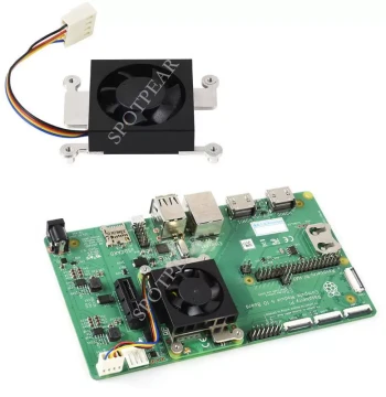 Raspberry Pi CM4 Dedicated PWM Cooling Fan 3007, 5V/12V Low Noise with Thermal Pad