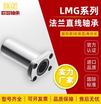 Extended Flange Motion Linear Bearing LMG21/22/23-d8/d10/d12/d16/d20/d25/d30