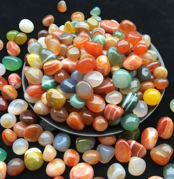 Nanjing Yuhua Stone Raw Natural Pebbles Fish Tank Stones Flower Pot Colored Gravel Seven-Color Small Stones Multicolor Stones