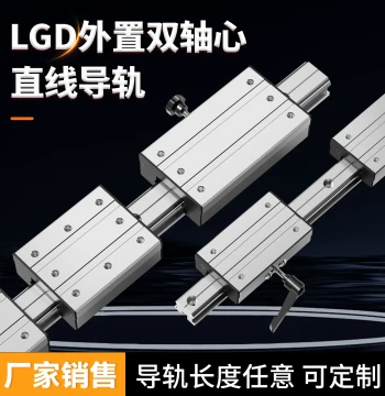 Linear Guide Rail High-Speed External Dual-Axis LGD6-16 Slider Track for Woodworking Machinery Bearing Steel Shaft