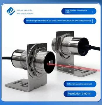 High-Precision 485 Laser Position Displacement Distance Sensor Module Radar Material Displacement Modbus Protocol Interface
