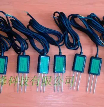 Soil Moisture and Temperature Sensor, Soil Temperature and Humidity Sensor, Range 0-50%, 0-2V Output i.