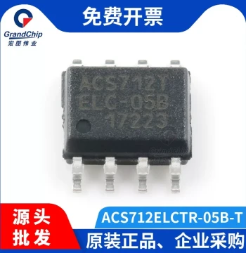 GrandChip ACS712ELCTR-05B-T Hall Effect Current Sensor SOP-8 Linear Magnetic Field IC