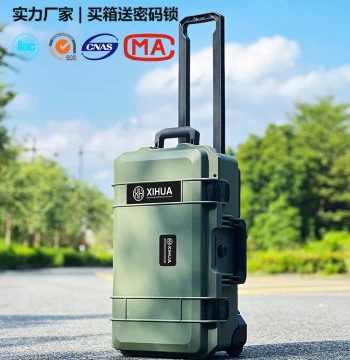 Mingguan Xihua XH5129 Plastic Hardware Tool Box Equipment Instruments Photography Gear Digital Case Custom Liner Pull Rod Protective Case Moisture-Proof Case Handheld with Pull Rod Wheels Drop-Resistant Durable