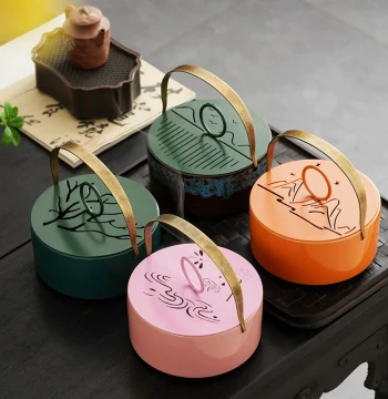 Extra Large Handle Incense Burner for Home Use, Sandalwood Indoor Aromatherapy Tray Box, Ceramic Lidded Coil Incense Burner