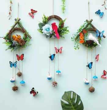 Wall Hanging Ornaments for Living Room, Bedroom, and Door Decoration, Creative Indoor Wall Art and Home Decor