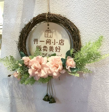 Creative Restaurant Hanging Decor Background Wall Ornament Clothing Store Bedroom Living Room Entrance Wall Cover Welcome Wreath
