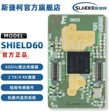 SHIELD60ATR24ES01TOBO1 BGT60ATR24C Radar Sensor Platform Evaluation Expansion Board