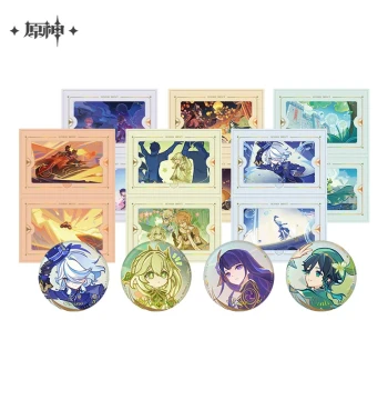 [Genshin Official] The Way Home Photo Series Badge and Collectible Card Set Genshin