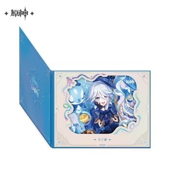 [Genshin Official] Destined Day Series Character Flip-Style Stained Glass Shikishi 2025 Genshin