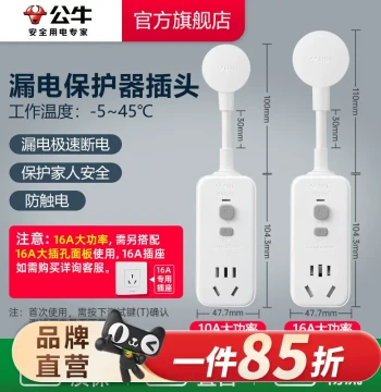 Leakage Protection Plug 10A/16A for Water Heaters and Air Conditioners