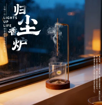 Guichen Incense Burner, Multi-Purpose Creative Hanging Incense Holder for Stick Incense, Cone Incense, and Coil Incense, Home Sandalwood Aromatherapy Burner Ornament