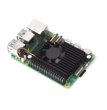 Thermal Conductive Heat Sink Radiator for Raspberry Pi 5 with Active Fan and Thermal Pad Dedicated