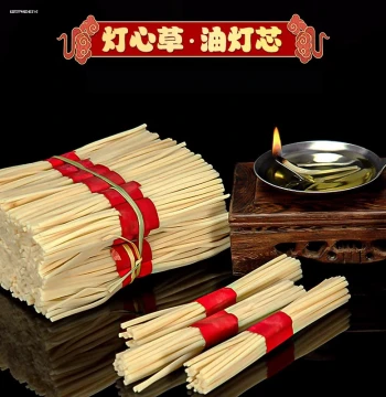 Rush Grass Wick for Oil Lamps and Candles - Traditional Lamp Fuel Wick