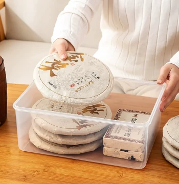 Tea Storage Moisture-Proof Box Household Food-Grade Sealed Container for Tea Preservation, Pu'er Tea Storage Box, Food Storage Container
