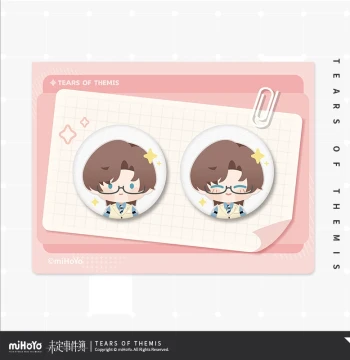 [miHoYo/Tears of Themis] Love Unnamed Series Zuo Ran Birthday Chibi Mini Badge Set