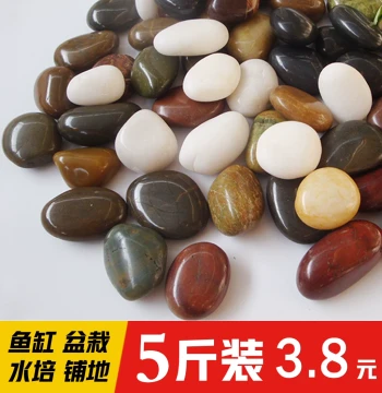 Natural River Pebbles and Yuhua Stones - Small Decorative Rocks for Fish Tanks, Planters, Courtyards, and Gardening