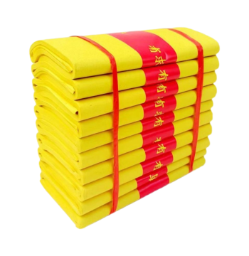 Bundle of 1000 Sheets Luohan Table Yellow Paper for Buddhist Worship, Deity Veneration, Religious Temples - Thick Large Sheets from Manufacturer