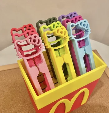 Lin Taozi Matte KT Cat Cute Perler Bead Pen 2.6mm Single/Double Needle 60/70 Bead Needle Tweezers Tools