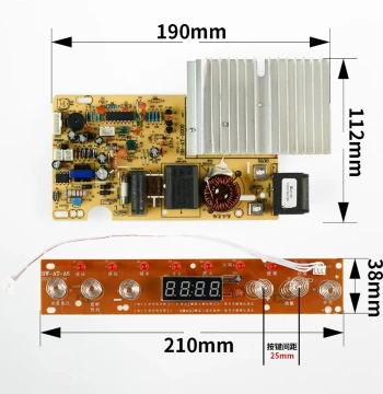 Generic High-Power Universal Induction Cooker Mainboard 3500W Touch Control Repair Circuit Board Kit with 6 Buttons and 8 LEDs