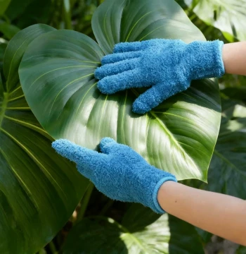 Leaf Cleaning Gloves Dust Removal Tool for Polishing and Wiping Monstera and Philodendron Leaves - Gardening Tool