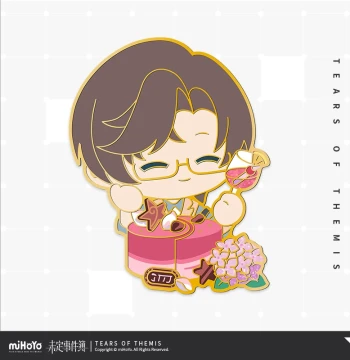 [miHoYo/Tears of Themis] Love Unnamed Series Zuo Ran Birthday Metal Badge miHoYo