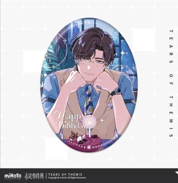 [miHoYo/Tears of Themis] Love Unnamed Series: Luke Pearce Birthday Shaped Badge (Matching Pair)
