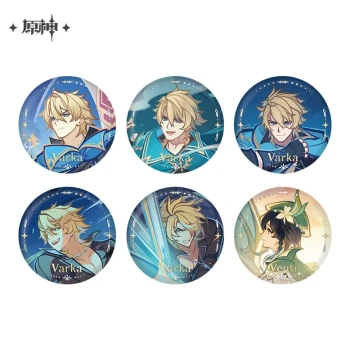 [Genshin Impact Official] Another Prologue Series Varka Venti Badge Postcard Set Genshin
