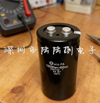 450V 10000uF HCGFA Hitachi Capacitor 10000mfd 400VDC, High-Power Filtering for Variable Frequency Drives
