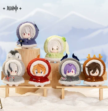 [Genshin Impact Official] Snowy Fun Series Plush Keychain Zhongli Nahida Genshin
