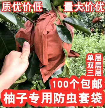 Free Shipping Pomelo-Specific Insect and Bird Proof Fruit Bags, Double 30 Three-Layer 32 for Yellow/Red Flesh Sanhong Honey Pomelo, Golden Pomelo, Majia Pomelo